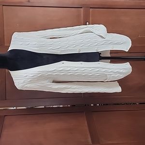 RALPH LAUREN Blue Label 100% Cotton V-Neck Long Cardigan Sweater Size M